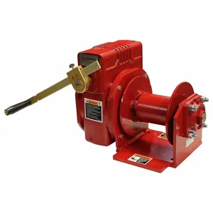 THERN 2W40-M Worm Gear Hand Winch, Enclosed Gearing, 4600 Lbs. | CY3KRG