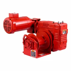 THERN 3WG4-M4000-9S6-A-P1 Worm Gear Power Winch With Motor Brake, 1.5 Hp, 115 VAC, 1 Phase | CY3KQP