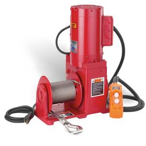 THERN 4771PN Helical/Worm Gear Power Winch Without Controls, 1.2 Hp, Pneumatic, 80 Cfm, 100 Psi | CY3KNX