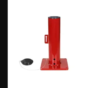 THERN 5BP5 Pedestal Base For Portable Davit Crane, Upright Mount, Powder Coat | CY3KXZ