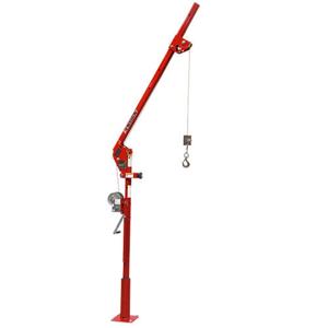 THERN 5PA5-E2 Portable Davit Crane With Electric Winch, Up To 500 Lbs., Powder Coat | CY3KZD