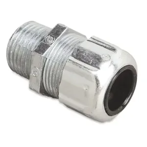 THOMAS & BETTS 2922 Liquid Tight Cord Connector, Steel, 1/2 Inch MNPT, 0.50 To 0.75 Inch Cord Dia. | BK8WDA 2DDG6