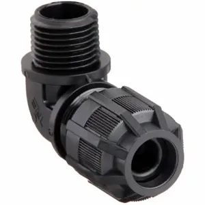 THOMAS & BETTS 4961NM Liquid Tight Cord Connector, Nylon, 1/2 Inch MNPT, 0.31 To 0.56 Inch Cord Dia., Black | CJ2TGE 2DDK8