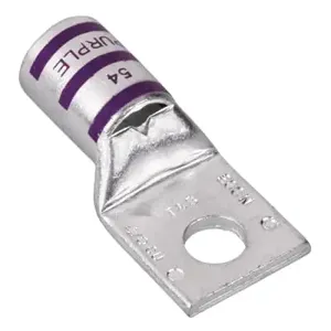 TY-RAP 54112 Compression Lug 4/0 Awg L 2.18 inch Purple | AG9TAH 22DE28