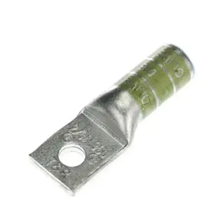 THOMAS & BETTS 60136 One-Hole Lug Compression Connector, 2/0 Cable Size, Olive, 2.69 Inch Length | BK9ANA 3LM91