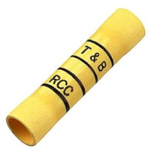 THOMAS & BETTS MCC185M14 Expanded Entry Butt Splice, Yellow, #12-10 Awg | BK9LBG