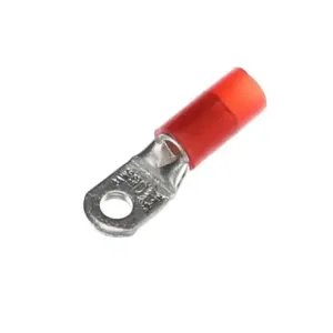 THOMAS & BETTS RD10361 Heat Shrinkable Ring Terminals, 16-14 Wire, #8 Stud, Ring Terminal, 16-14 Size | BK9NLF