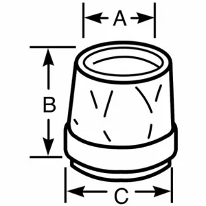 THOMAS & BETTS TRIB50 Insulating Bushing, Thermoplastic, Plain, 1/2 Inch Size, 1 9/32 Inch Length, Insulated | BK9QWQ 3LV24