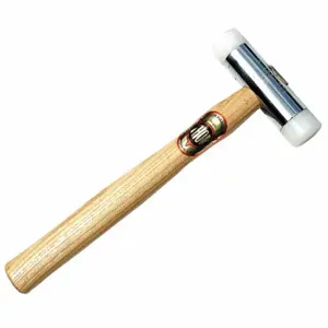 THOR HAMMER COMPANY LIMITED TH12712N Soft Face Hammer, Nylon, 15 Oz Head Wt, 1 1/2 Inch Tip Dia, 12 Inch Length, Hard | CU6MZX 23WF09