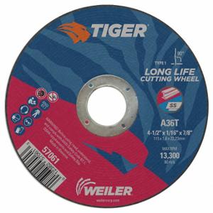 TIGER 57061 Abrasive Cut-Off Wheel, 0.0625 Inch Thick | CU6NDB 43VN38