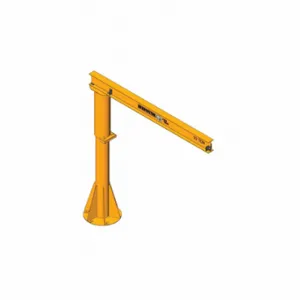 TIGER TRACK 350F-250-16-10 Light Duty Foundationless Jib Crane, 250 lb Capacity, 16 ft Reach, 360 Deg. Swivel Angle | CU6NEH 783XG8