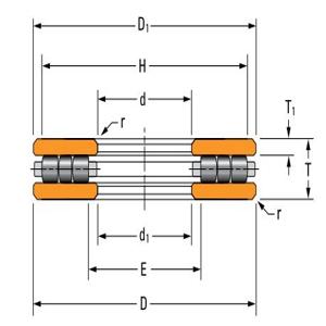 TIMKEN 60TP127 Thrust Cylindrical Roller Bearing, 152.400 mm Bore Diameter | BF3VNN