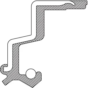 TIMKEN 3186 Oil Seal, 1.875 Inch Shaft Size, Nitrile | AK9TZP