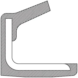 TIMKEN 365008 Oil Seal, 2.687 Inch Shaft Size, Nitrile | AK9URF