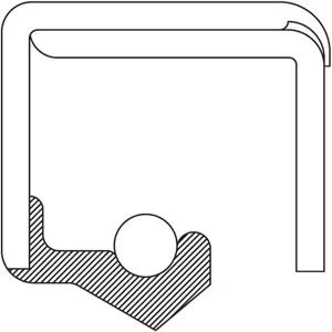 TIMKEN 450103 Oil Seal, 2 3/8 Inch Shaft Size, Nitrile | AK9PJK