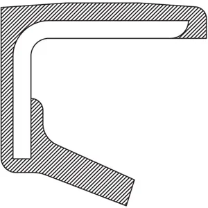 TIMKEN 340797 Oil Seal, 0.593 Inch Shaft Size, Nitrile | AK9NWW