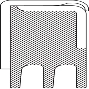 TIMKEN 7186S Oil Seal, 1.812 Inch Shaft Size, Nitrile | AK9HKL