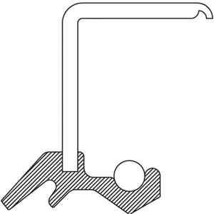 TIMKEN 4528N Oil Seal, 1.89 Inch Shaft Size, Polyacrylate | AK9WPA