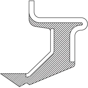 TIMKEN 8312 Oil Seal, 2.136 Inch Shaft Size, Nitrile | AK9WLW