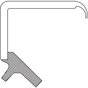 TIMKEN 8975S Oil Seal, 2.512 Inch Shaft Size, Nitrile | AK9JAA