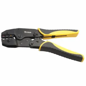 TITAN 11477 Ratcheting Wire Terminal Crimper | CU6RWW 58ZR87