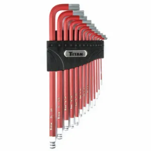 TITAN 12713 Hex Key Set, SAE, Non Slip, 13 pcs | CU6RZM 58ZR96