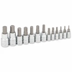 TITAN 16124SA Hex Bit Socket Set, Metric, 13 pcs | CU6TAF 58ZR92