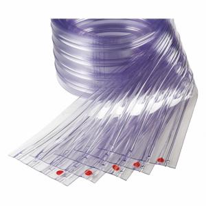 TMI 999-00011 Replacement Strips, 8 Inch Strip Width, 0.08 Inch Strip Thick, Clear, Strip, Prepunched | CU6TRD 3TB12