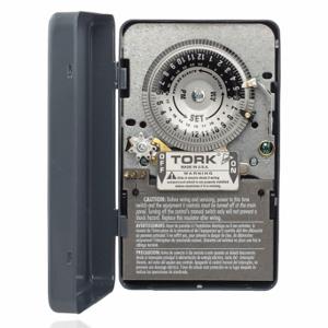 TORK 7209A Electromechanical Timer, 120, 208 To 277VAC, 40 A, 24 Hr, 20 Min Min. Time Setting | CU6ULD 483A22