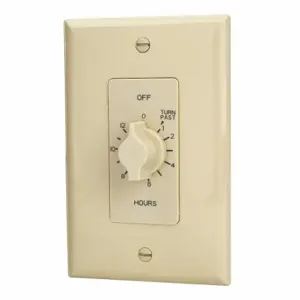 TORK A512H Spring-Wound Timer, 0 To 12 Hr, Ivory, 20 A Max. Amps, 125Vac, 1 Gangs | CU6UMW 52ZC26