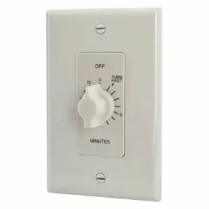 TORK A515MW Spring-Wound Timer, 0 To 15 Min, White, 20 A Max. Amps, 125Vac, 1 Gangs | CU6UNB 52ZC31