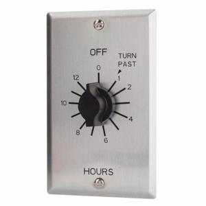 TORK C412H Spring-Wound Timer, 0 To 12 Hr, Silver, 20 A Max. Amps, 125Vac, 1 Gangs, Dpst | CU6UNR 52ZC20