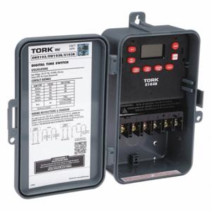 TORK E103B Elektronischer Timer, 1 Kanäle, 120 bis 277 VAC, Dpst, 30 A, 24 Std. | CU6ULL 4JNE5