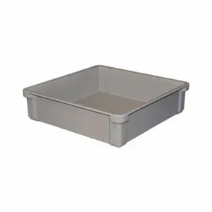 TOTELINE 8170085136 Stacking Container, 4.71 Gal, 17 1/2 x 17 1/2 x 4 1/2 Inch Size | CU6UWM 487P10