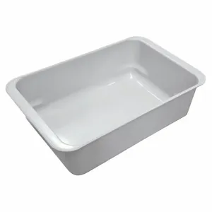 TOTELINE 9020085269 Nesting Container, 2.84 gal, 17 Inch x11 Inch x 5 Inch Size, -60 Deg F to 250 Deg F, White | CU6UVR 487P02