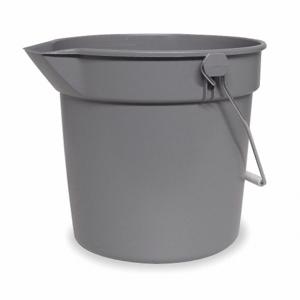 TOUGH GUY 1ELK1 Pail 14 Quart Gray Plastic | AA9PYX