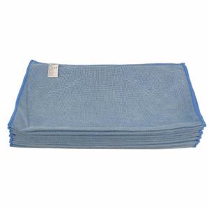 TOUGH GUY 1TTX8 Cleaning Cloth Microfiber Blue - Pack Of 12 | AB3JKG