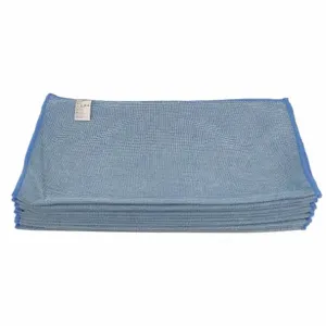 TOUGH GUY 1TTX8 Cleaning Cloth Microfiber Blue - Pack Of 12 | AB3JKG