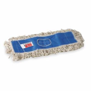 TOUGH GUY 1TZC8 Dust Mop Cut End Size 18 Inch White/blue | AB3KYW