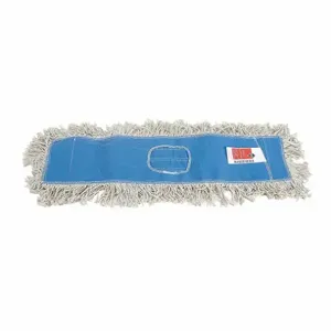 TOUGH GUY 1TZD2 Dust Mop Cut End Size 48 Inch White/blue | AB3KYZ