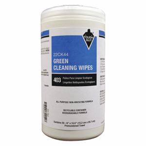 TOUGH GUY 22CK44 Green Cleaning Wipes Canister PK6 | AG9RVC