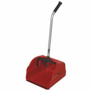 TOUGH GUY 22F181 Long Handle Dust Pan Plastic 13-3/4 W Red | AB6UGQ