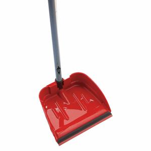 TOUGH GUY 22F186 Long Handle Dust Pan Plastic 9-1/2 W Red | AB6UGW