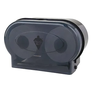 TOUGH GUY 22LC64 Toilet Paper Dispenser, Horizontal Double Roll, Plastic, Smoke | CJ3QMR