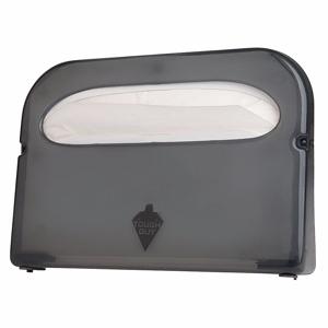 TOUGH GUY 22LC68 Toilet Seat Cover Dispenser, 1/2 Fold, 500 Seat Covers, Smoke, Plastic | CJ3QPT