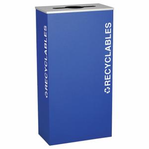 TOUGH GUY 22N298 Recycling Container 17 Gallon Royal Blue | AB6WBM