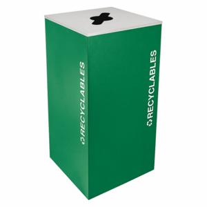 TOUGH GUY 22N317 Recycling Container 36 Gallon Emerald | AB6WCG 22N318