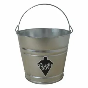 TOUGH GUY 2MPE6 Mop Bucket 10 Quart Silver Galvanised Steel | AC2TDY