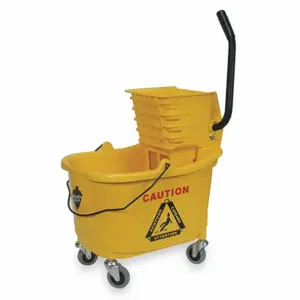 TOUGH GUY 2PYH4 Mop Bucket And Wringer Yellow Side Press | AC3APC