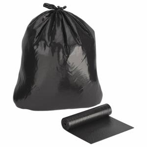 TOUGH GUY 2U384 Liner 38 Gallon Black Hdpe - Pack Of 250 | AC3JZQ